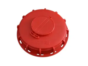 IBC red breathable cover lid cap with venting