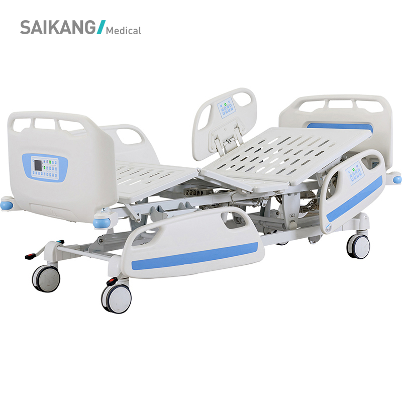 D8d Safe Multifunction Foldable Clinic Hospital Bed Medical Patient Electric ICU Bed