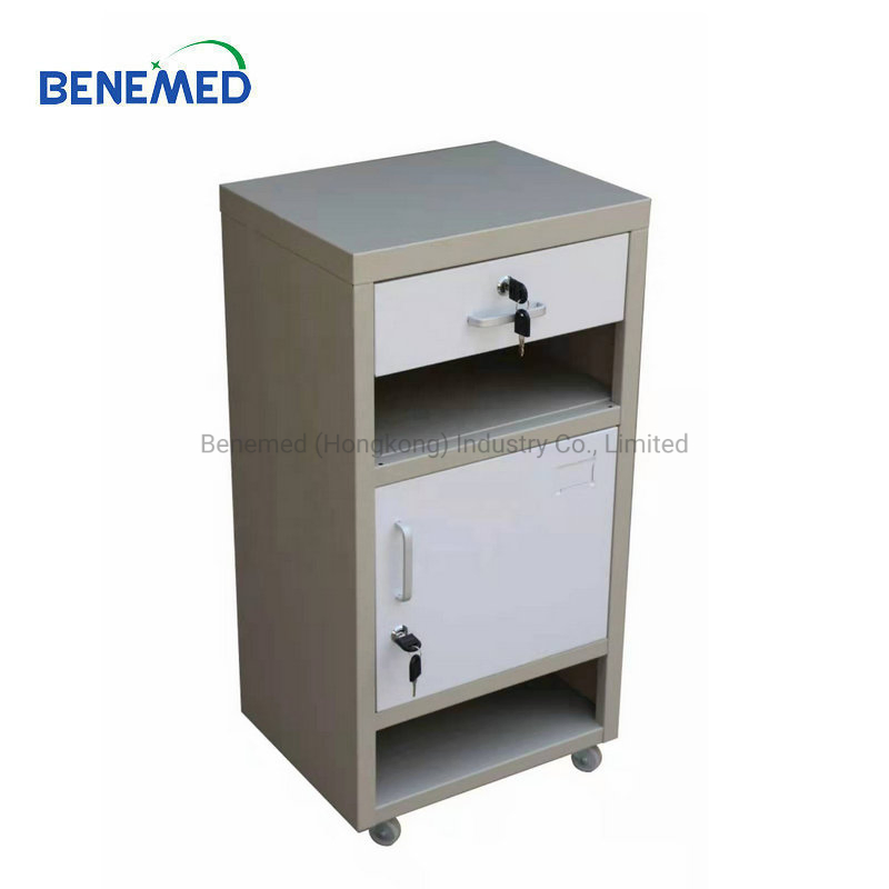 Hospital Medical Bedside Locker ABS Plastic Bedside Cabinet Bm-C0528