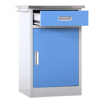 Hot Selling Medical Furniture ABS Material Hospital Bed Accessories Bedside Storage Cabinet