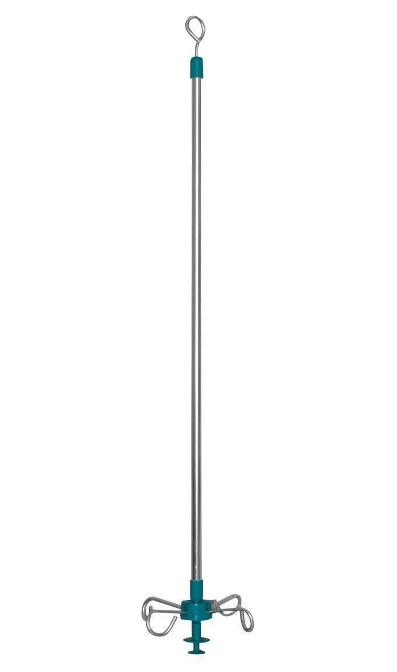 Stainless Steel Medical Hospital Bed Infusion Ceiling Mounted IV Pole IV Drip Stand
