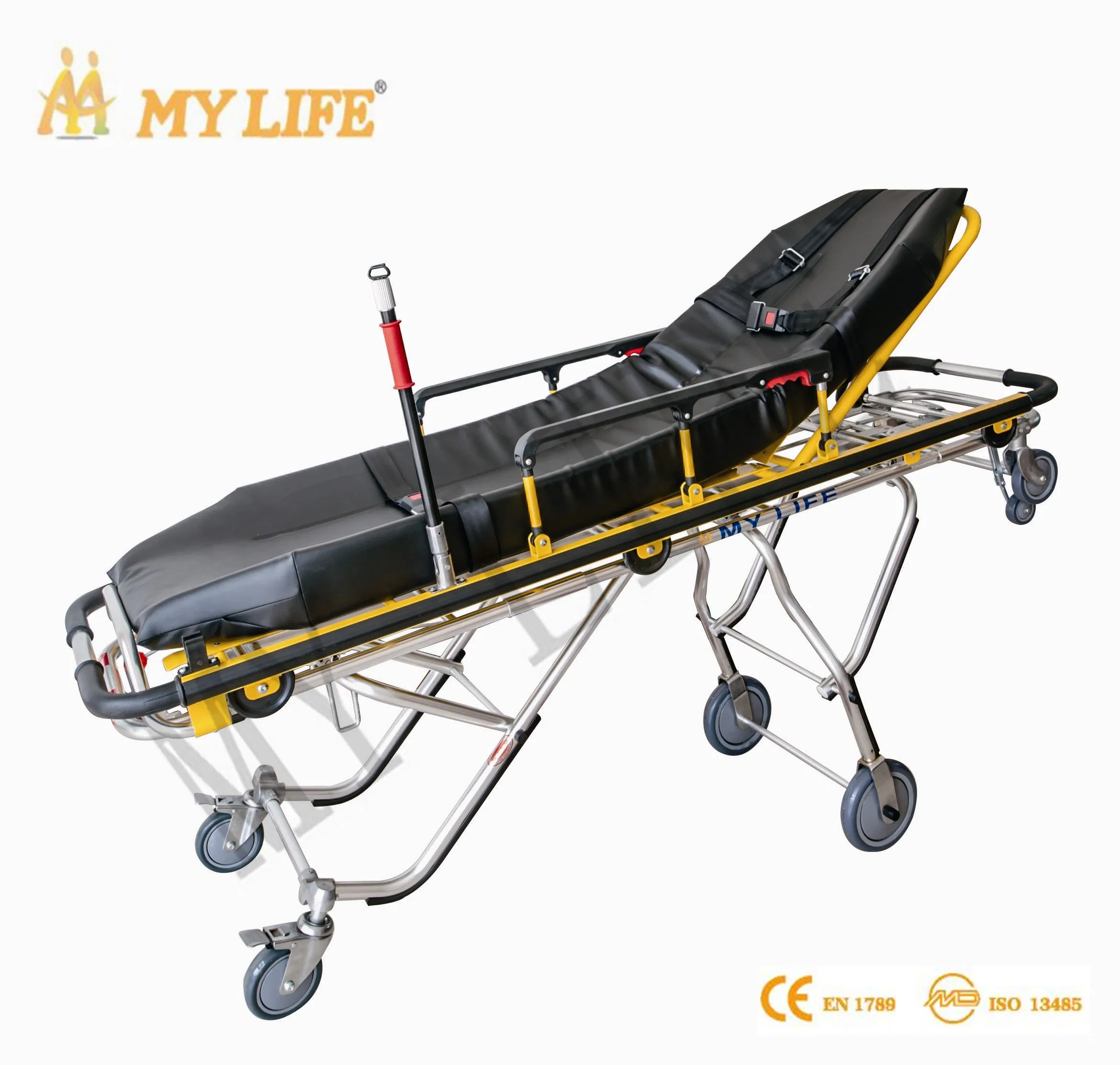 Selected by Everyone Brake-Equipped Emergency Stretcher for Ambulance Transportation