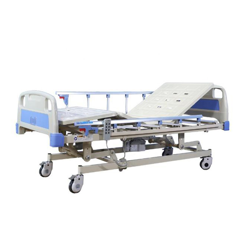 Medical Furniture ABS Double-Crank Manual Care Bed ICU Nursing Hospital Bed for Patients