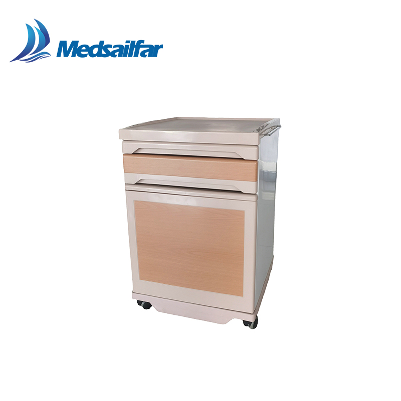 CE FDA ABS Medical Storage Cheap Hospital Furniture Bedside Cabinet