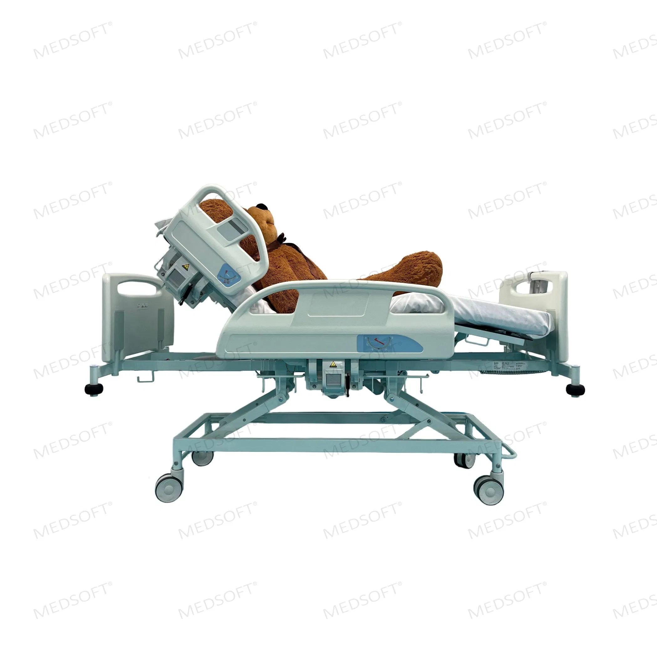 iBed 1A ICU Nursing Medical Furniture Multifunction Adjust Electric Hospital Bed with one button positions