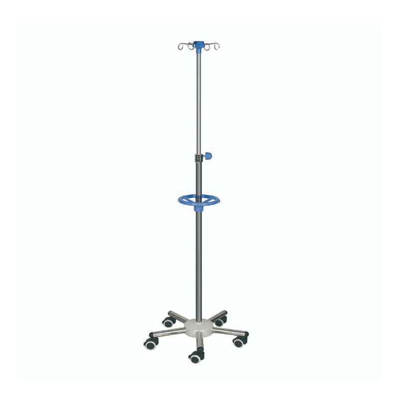 High Quality Medical Center Hospital Bed Stainless Steel Adjustable Infusion Stand IV Pole Machine