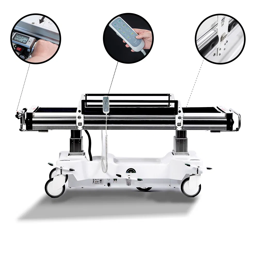 Advanced ICU Medical Transfer Bed Hospital Bed Medical Bed for Healthcare Facilities and Hospitals