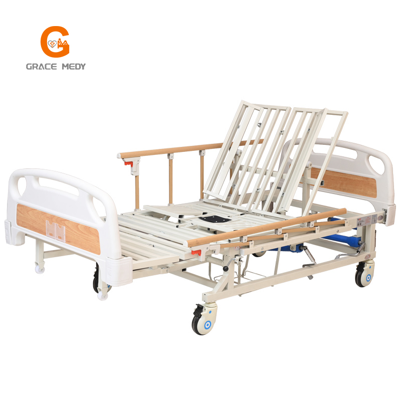 Zc03 Hospital Furniture Hospital Medical Nursing Home Care Bed Multi Function Nursing Bed