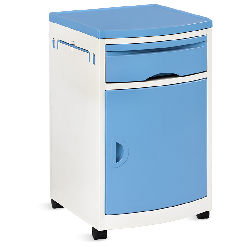 Nws02-W Movable ABS Hospital Medical Storage Medicine Bedside Cabinet