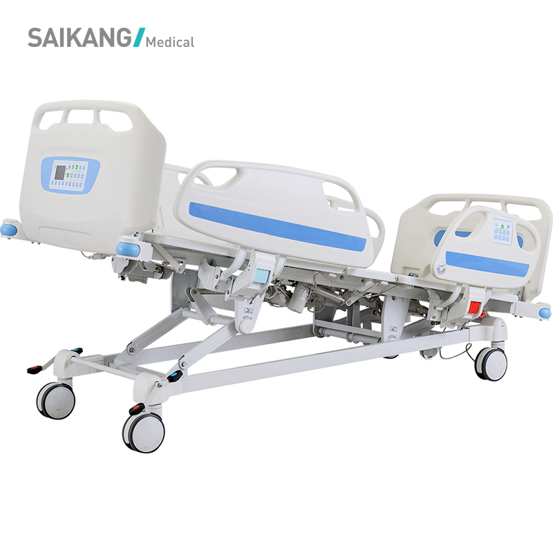 D8d Safe Multifunction Foldable Clinic Hospital Bed Medical Patient Electric ICU Bed