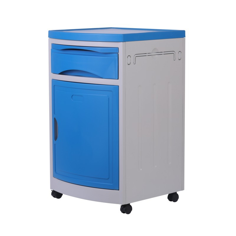 Hot Selling Medical Furniture ABS Material Hospital Bed Accessories Bedside Storage Cabinet