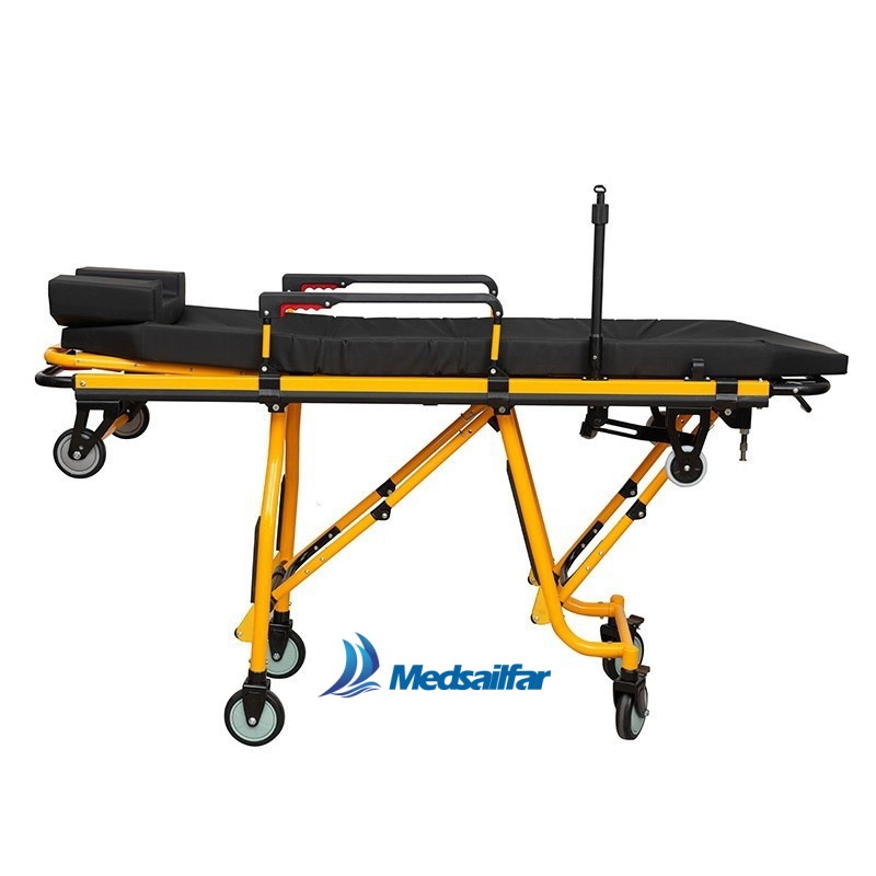 Full Automatic Aluminum Alloy Patient Emergency Ambulance Rescue Transport Stretcher