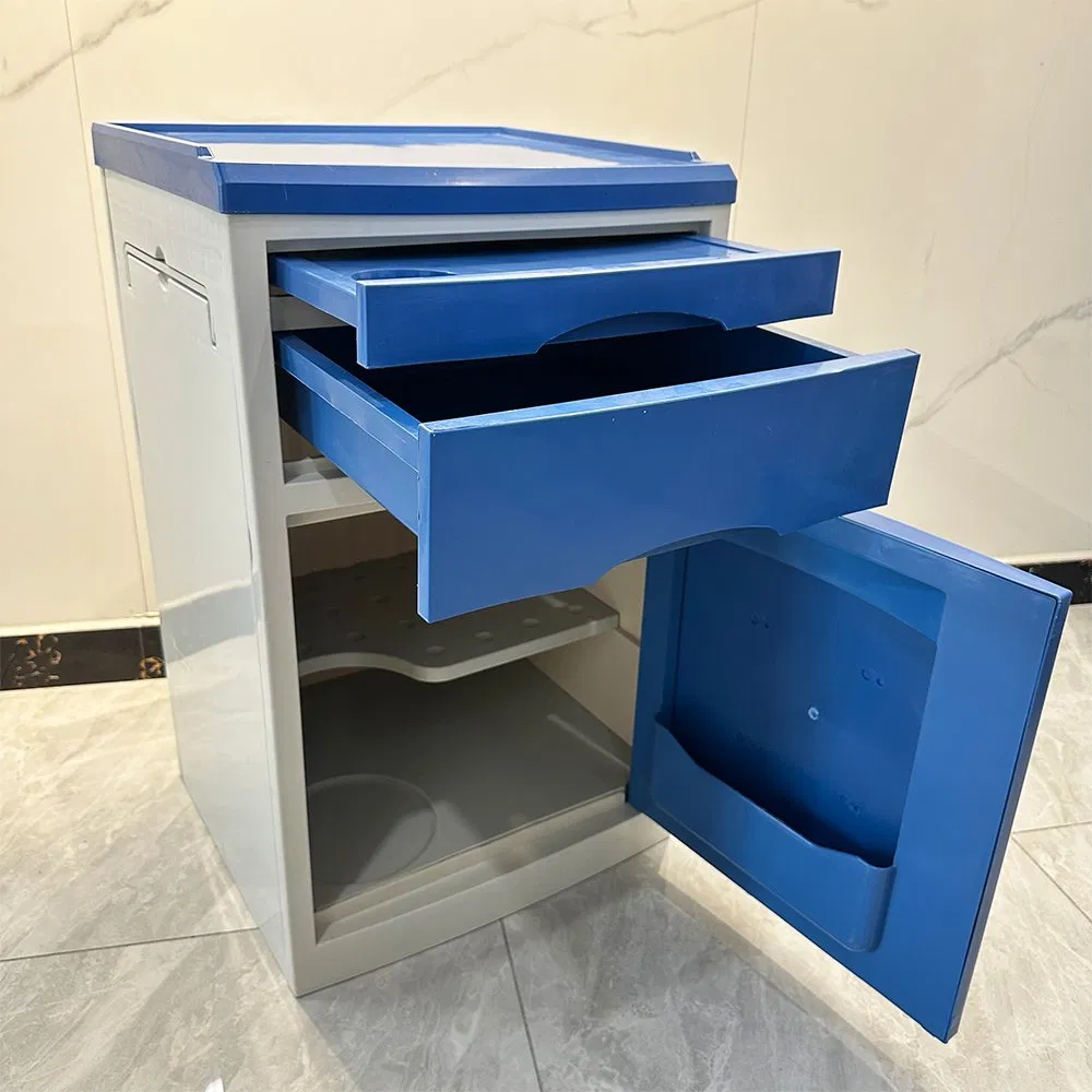 Factory Direct Sales Medical ABS Bedside Cabinet Hospital Durable Bedside Cabinet