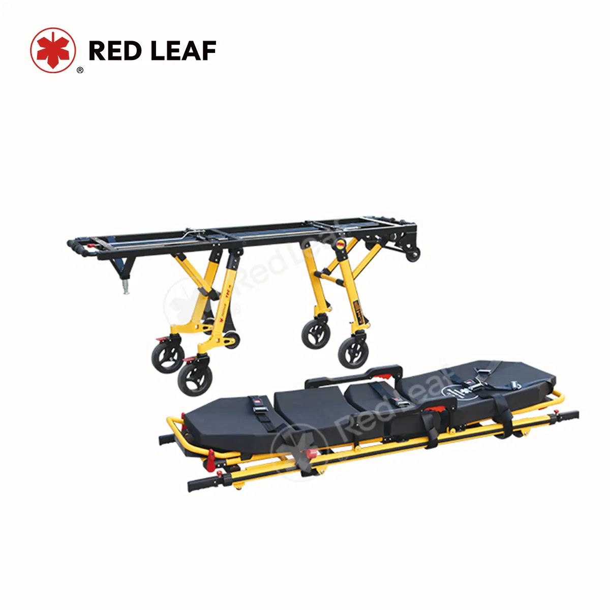 New-Technical Medical Transfer Trolley Emergency Patient Transport Stretcher for Ambulance Car