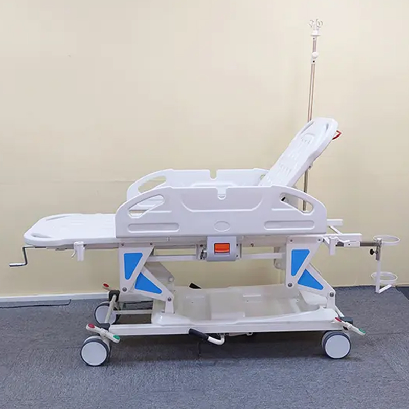 Hospital Manual Patient Transport Luxurious Central Control Emergency Patient Hydraulic Patient Stretcher Trolley