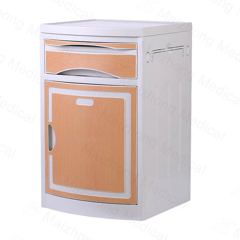 China Manufacturer ABS Plastic Storage Medical Bed Side Cabinets Cheap Hospital Bedside Lockers