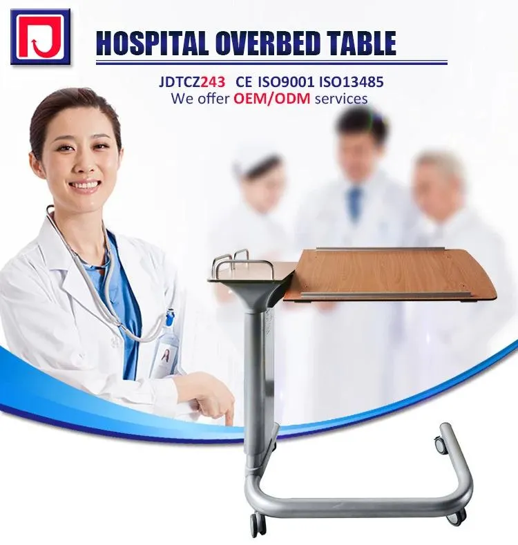HPL Laptop Holder Hospital Overbed Table