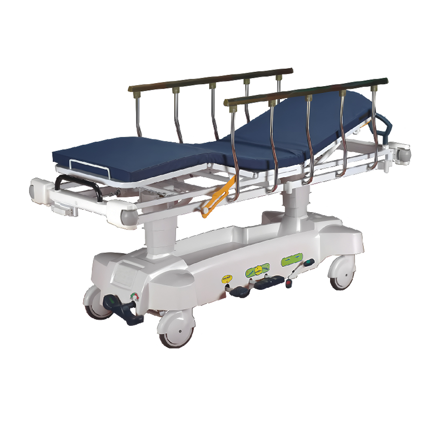 Hot-Selling Medical Adjustable Emergency Stretcher Hydraulic Translucent Stretcher Trolley
