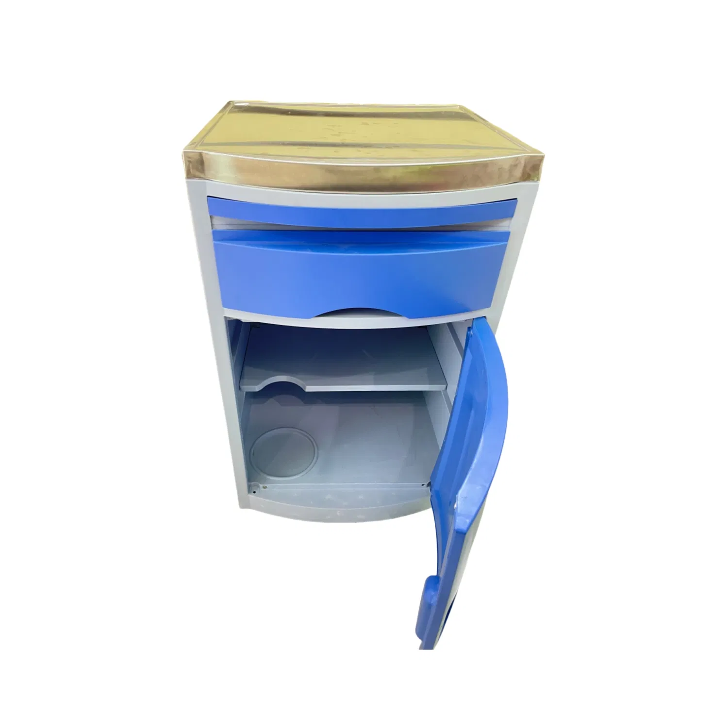 ABS Plastic Mobile Hospital Beside Cabinet Medical Bedside Locker