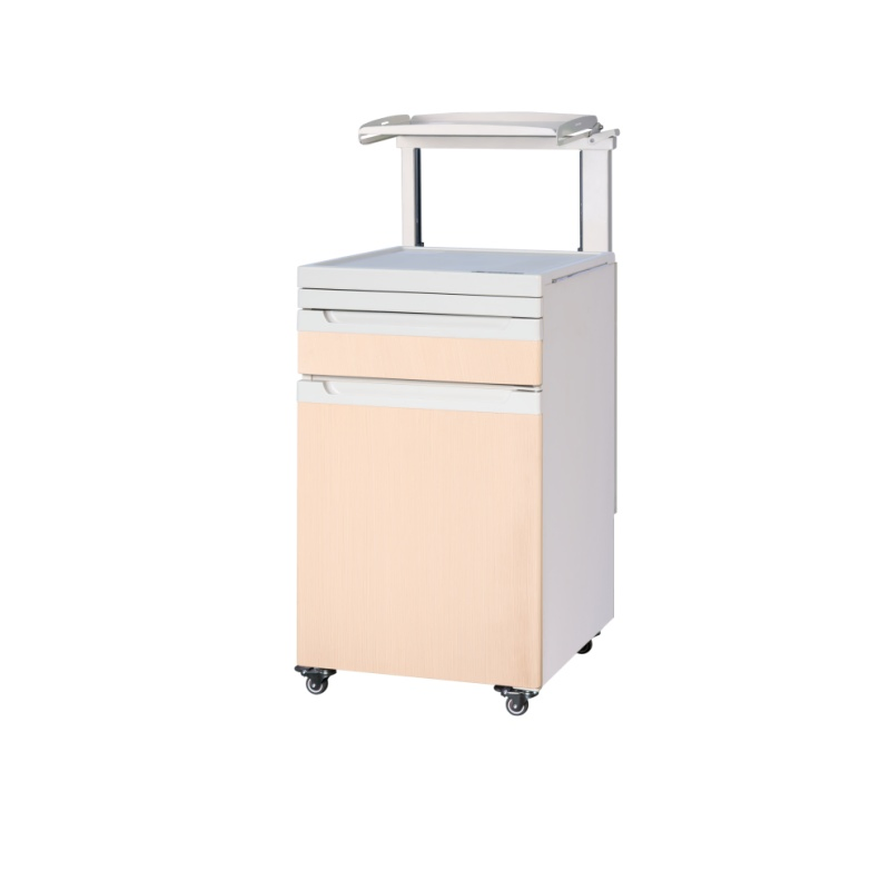 Bedside Cabinet Steel ABS Plastic Medical Bedside Cabinet