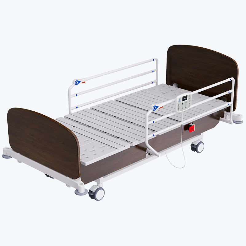 Multifunction Electric Patient Medical Hospital Bed Wooden Nursing Bed with Wheels