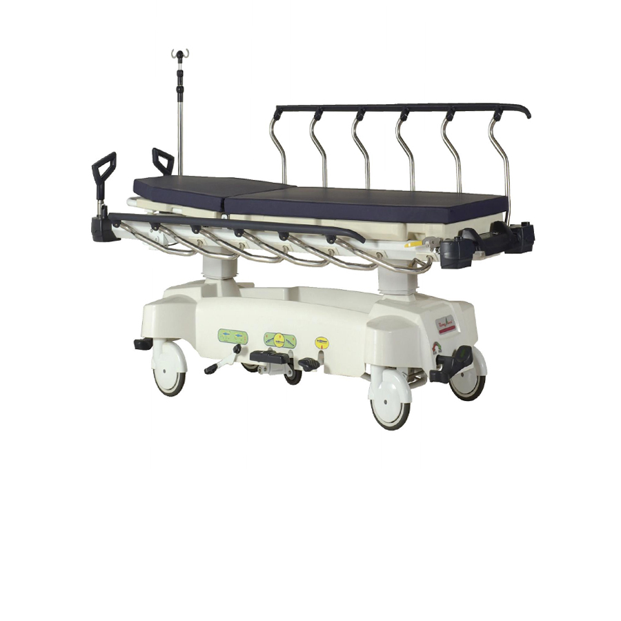 Hot-Selling Medical Adjustable Emergency Stretcher Hydraulic Translucent Stretcher Trolley