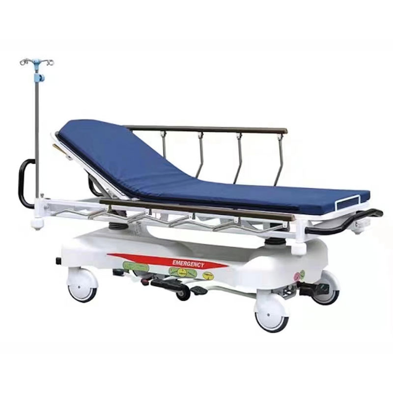 Good Quality Hospital Use Manual Hydraulic Medical Patient Transfer Emergency Trolley