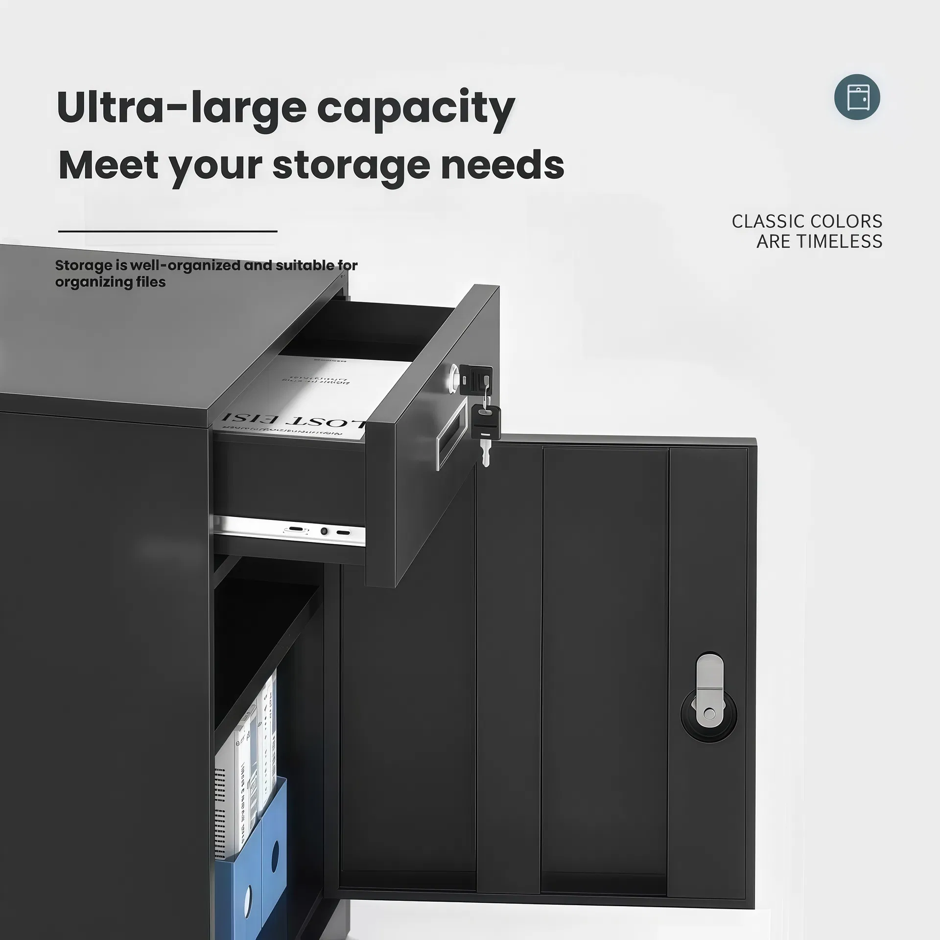 Metal Bedside Cabinet