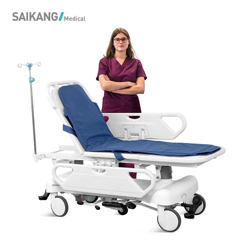 Skb041-2 Multifunction Hydraulic Medical Operating Manual Patient Transportation Trolley