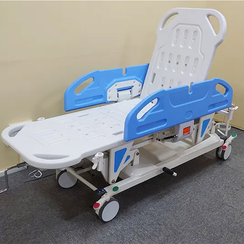 Hospital Manual Patient Transport Luxurious Central Control Emergency Patient Hydraulic Patient Stretcher Trolley