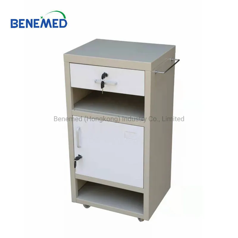 Hospital Medical Bedside Locker ABS Plastic Bedside Cabinet Bm-C0528