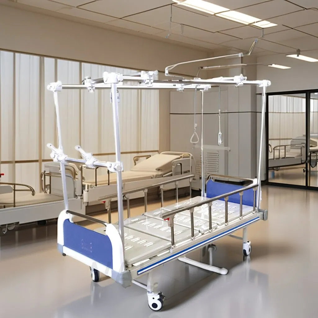 Medical Aluminum Alloy Guardrail Traction Frame Orthopedic Hospital Bed