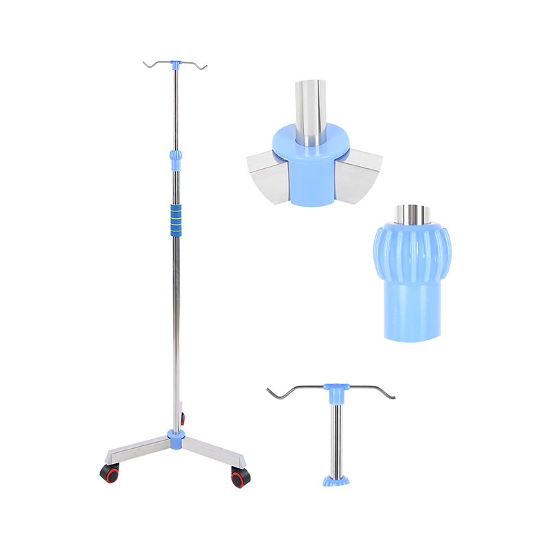 High Quality Medical Center Hospital Bed Stainless Steel Adjustable Infusion Stand IV Pole Machine