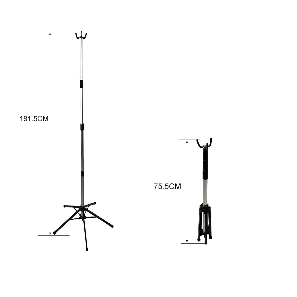 Aluminium Alloy Adjustable Height Easy to Move Hospital Infusion Stand Drip Stand IV Pole