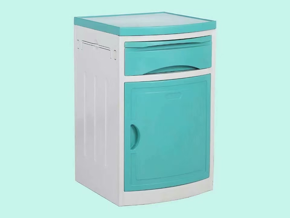 Medical-Grade ABS Bedside Table, The Same Type of Moisture-Proof Multi-Layer Classified Storage Cabinet for Hospitals