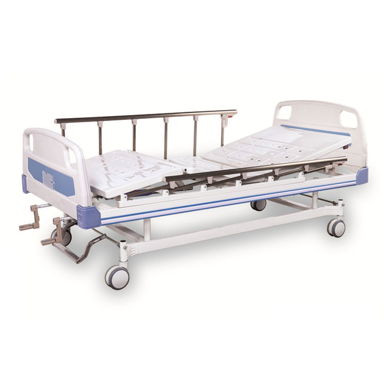Manufacturer Supply Medical Equipment Multi-Function ICU Patient Three Cranks Manual Medical Beds