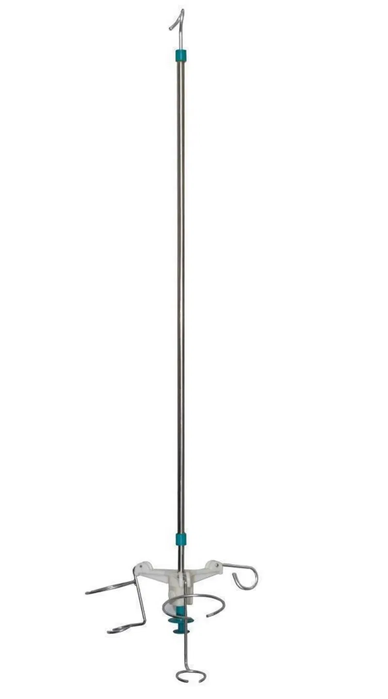 Stainless Steel Medical Hospital Bed Infusion Ceiling Mounted IV Pole IV Drip Stand