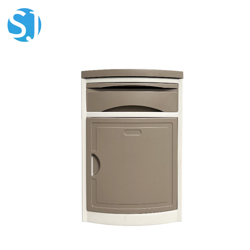 ABS Hospital Bedside Cabinet Castors Mobile Medical Locker Patient Storage Cabinet Bedside Table Ward Furniture