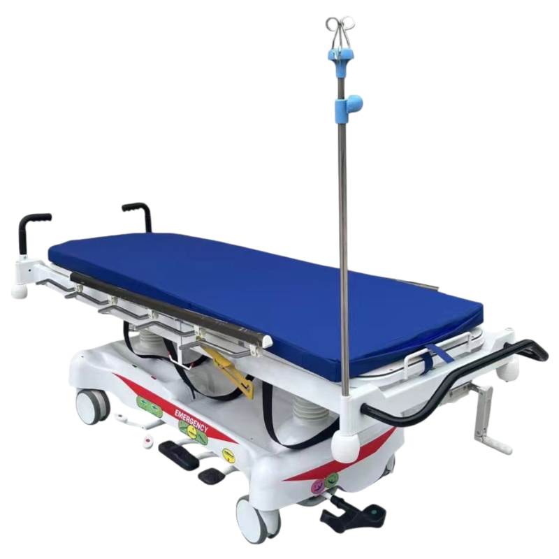 Good Quality Hospital Use Manual Hydraulic Medical Patient Transfer Emergency Trolley
