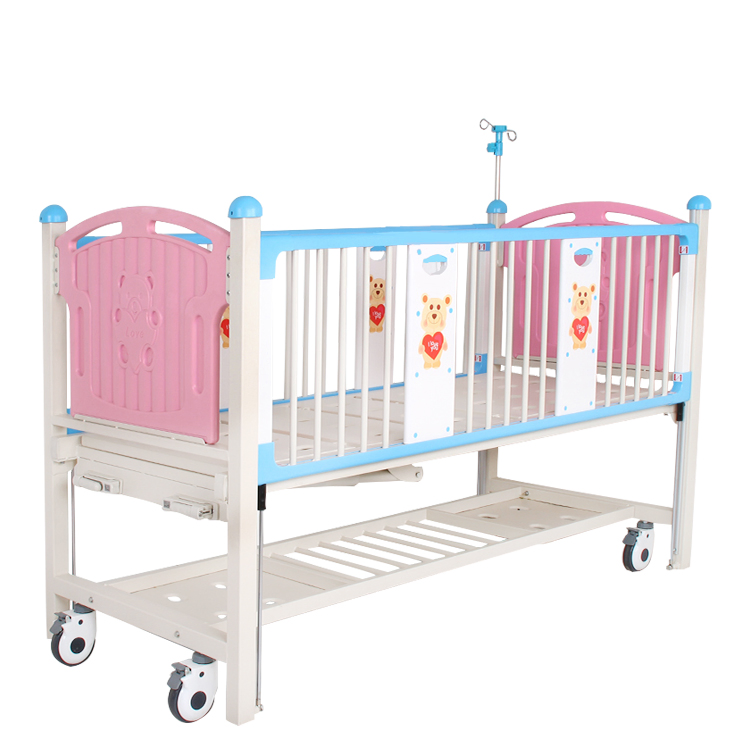 Portable Casters Newborn Medical Crib Steel Nursing Kids Pediatric Bed Babies Children Hospital Bed