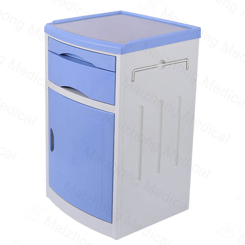 China Manufacturer ABS Plastic Storage Medical Bed Side Cabinets Cheap Hospital Bedside Lockers