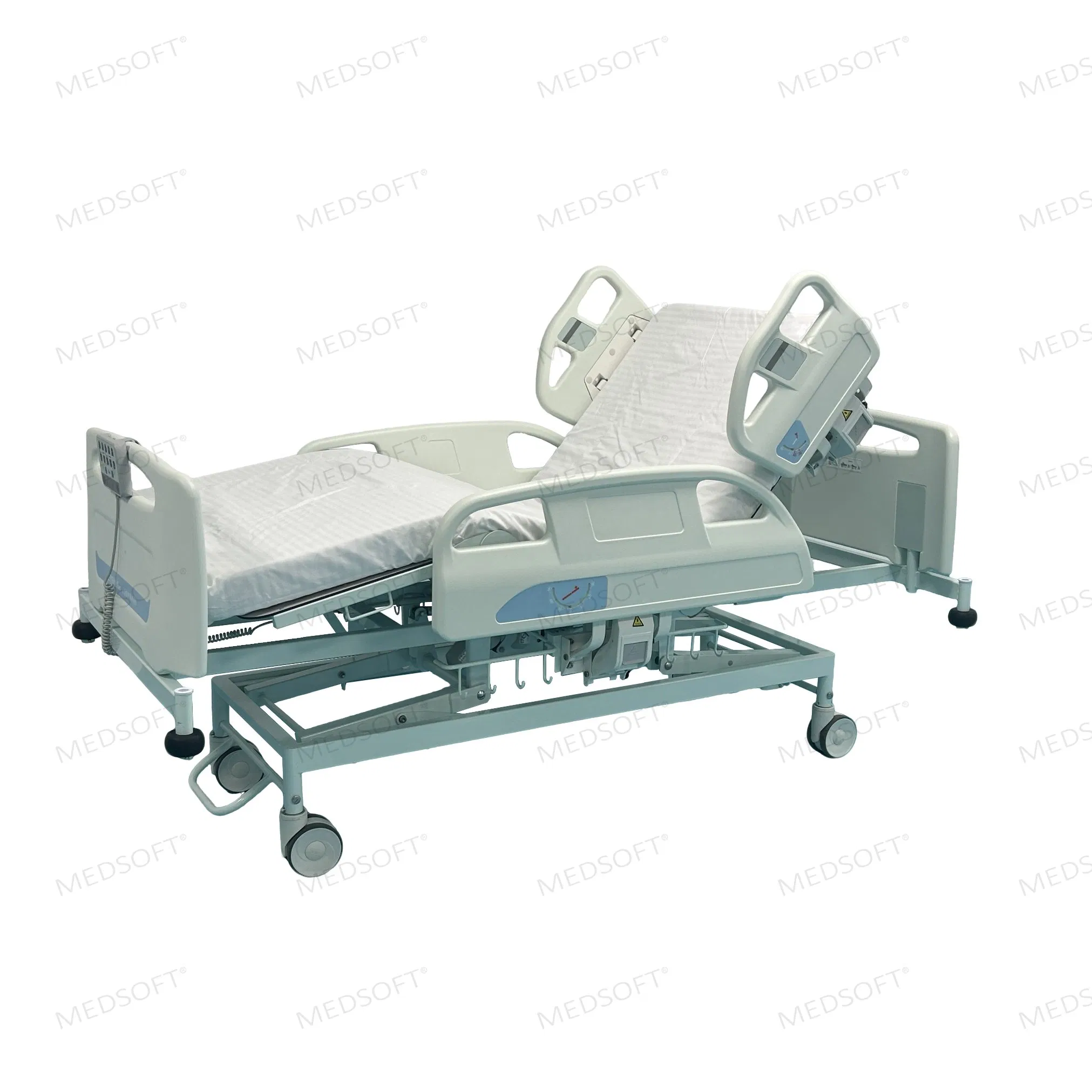 iBed 1A ICU Nursing Medical Furniture Multifunction Adjust Electric Hospital Bed with one button positions