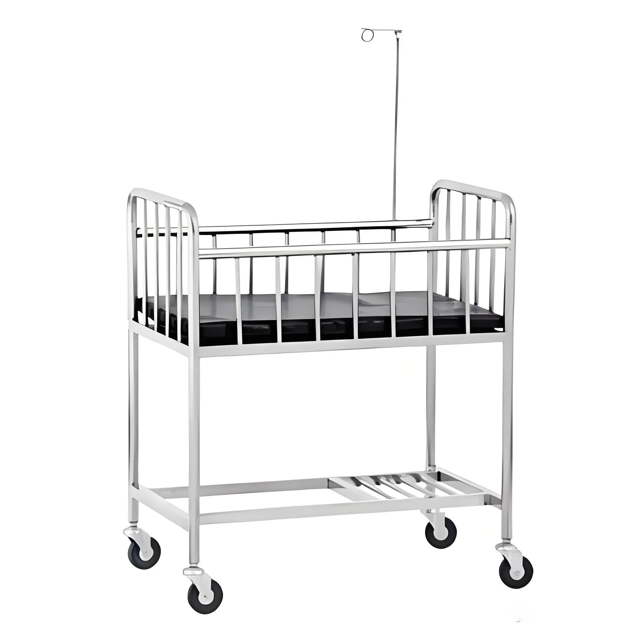 (MS-P200) Hospital Pediatric Stainless Infant Bed Baby Newborn Bed