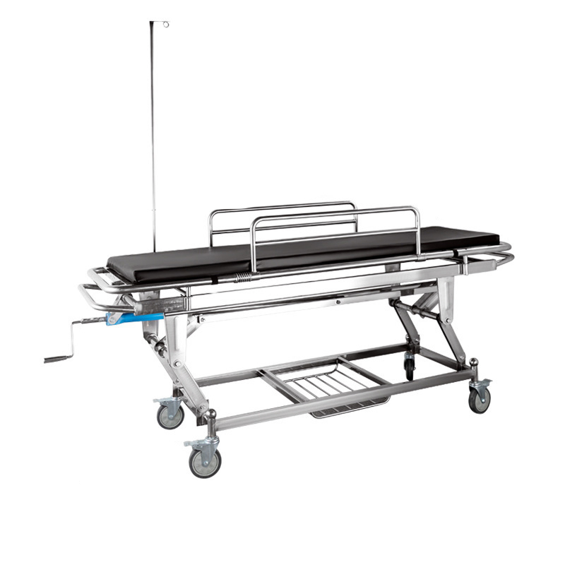 Sht Hospital Ss Mattress Transport Stretcher Emergency Patient Transfer Trolley Stretchers