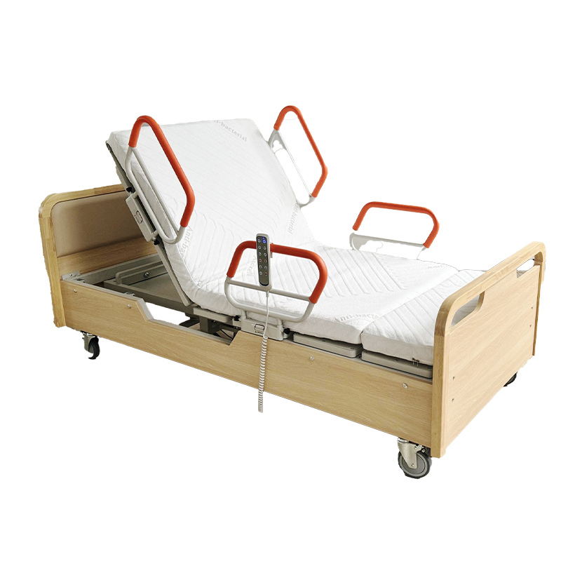 Medical Bed Home Nursing Care Multi-Function Electric Rotary Bed Wood