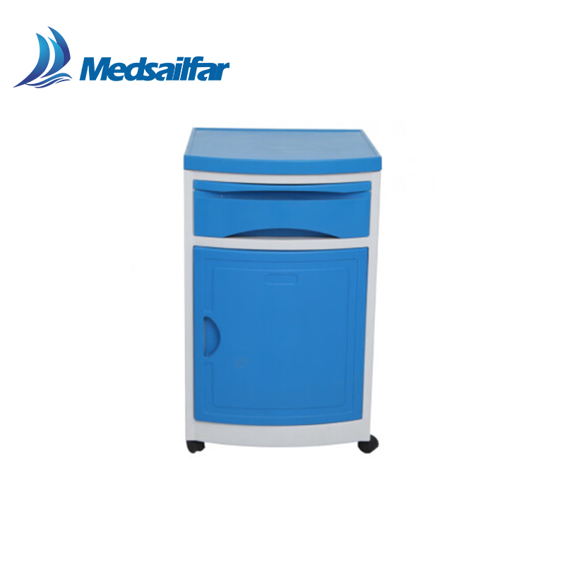 CE FDA ABS Medical Storage Cheap Hospital Furniture Bedside Cabinet