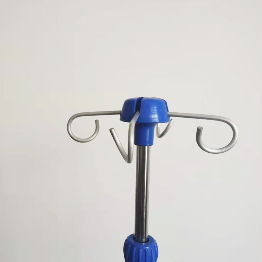 Stainless Steel Infusion IV Pole Drip Stand Hospital Furniture Medical Device