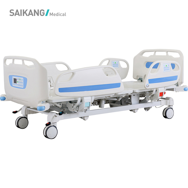 D8d Safe Multifunction Foldable Clinic Hospital Bed Medical Patient Electric ICU Bed
