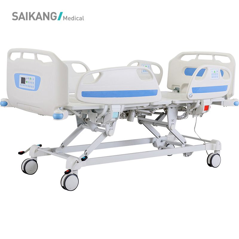 D8d Safe Multifunction Foldable Clinic Hospital Bed Medical Patient Electric ICU Bed