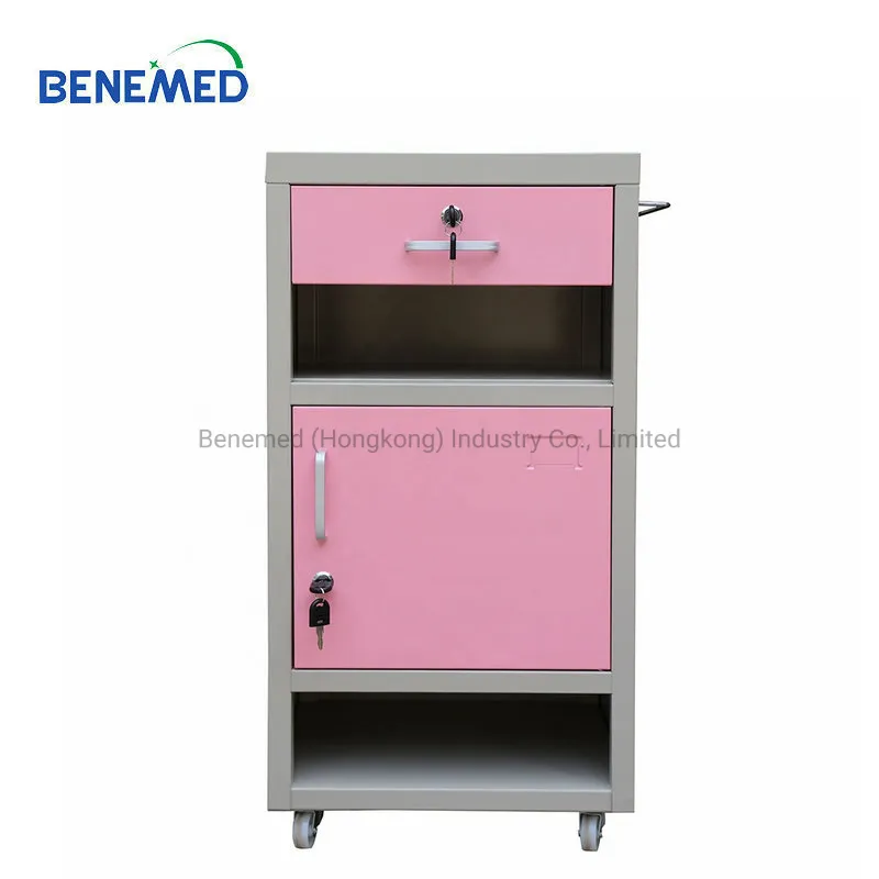 Hospital Medical Bedside Locker ABS Plastic Bedside Cabinet Bm-C0528